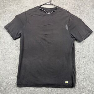 Vuori Mens Strato Tech Tee Black Short Sleeve Crew Neck Performance T-Shirt